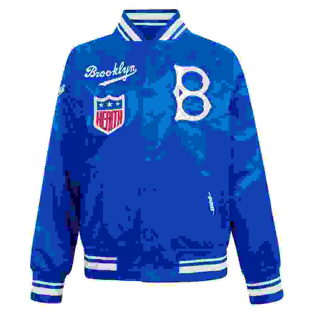 Pro Standard MLB Brooklyn Dodgers Retro Classic Big Boys' Blue Rib Satin Jacket